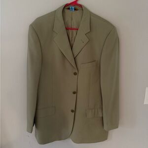 Baroni Suit Jacket 44L cream/khaki excellent condition